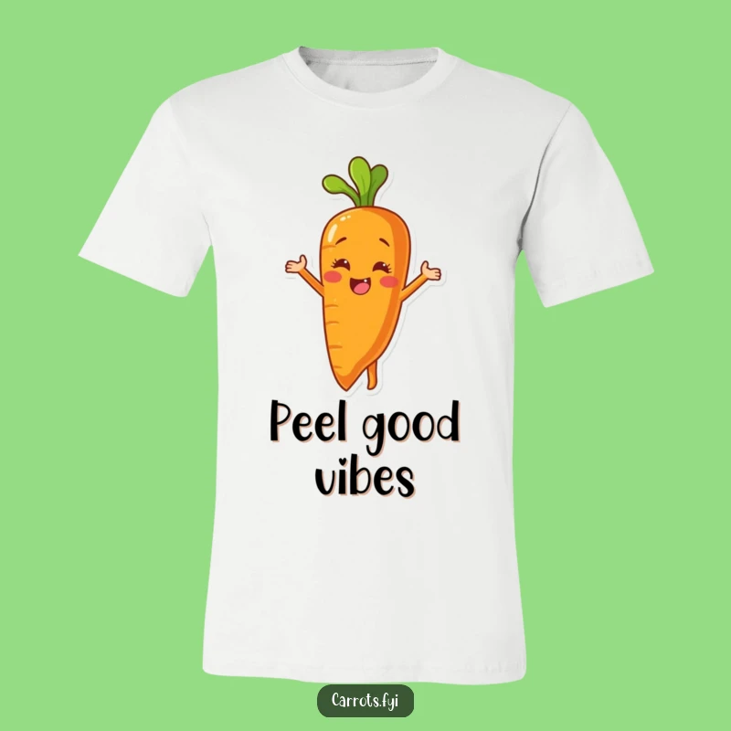 Funny Peeling Carrot T-Shirt: Reveal Your Smile with This Hilarious Tee
