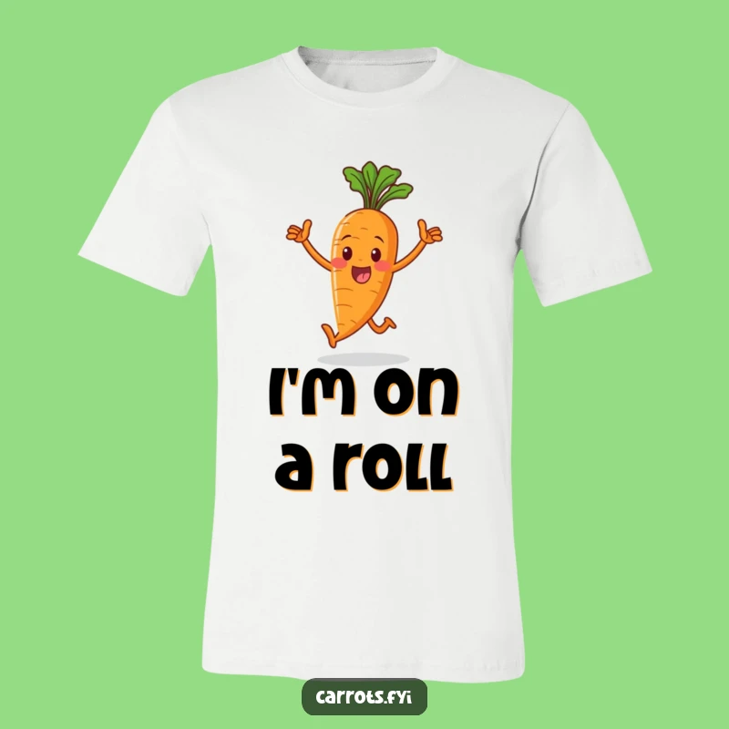 Funny Victorious Carrot T-Shirt: Hilarious Veggie Tee for a Joyful and Comfy Outfit