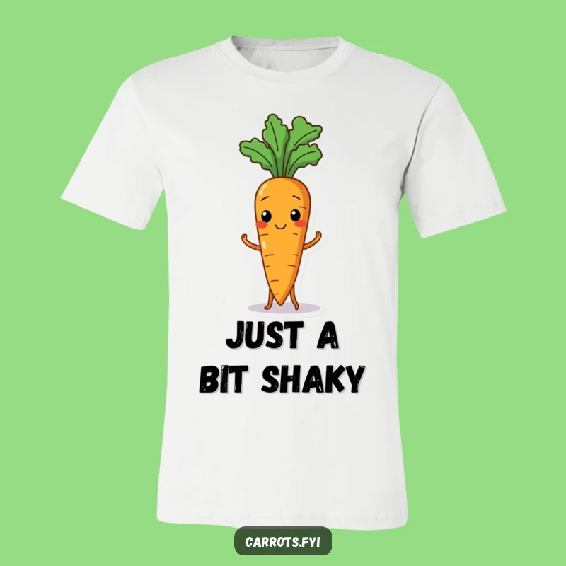 Funny Wobbly Carrot T-Shirt: Hilarious Struggle Tee, Perfect Funny Gift for Veggie Lovers