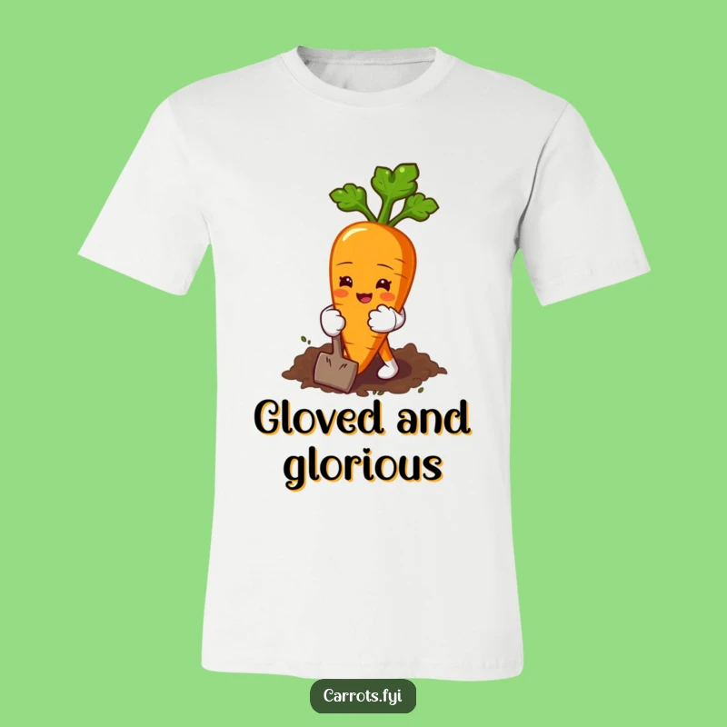 Funny Gardening Carrot T-Shirt: Wear Your Love for Digging with This Hilarious Tee