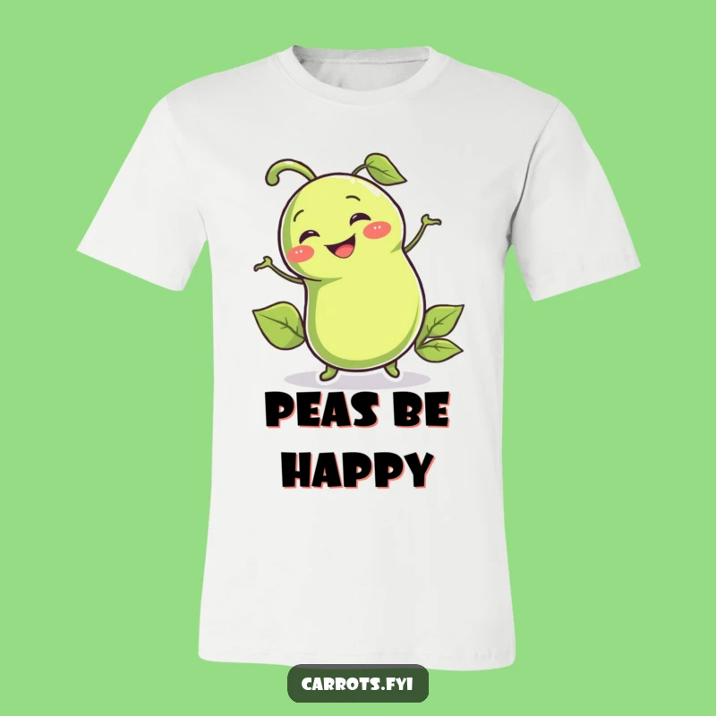 Funny Pea Pod Shirt: Wiggling Character Tee, Great Comedic Gift
