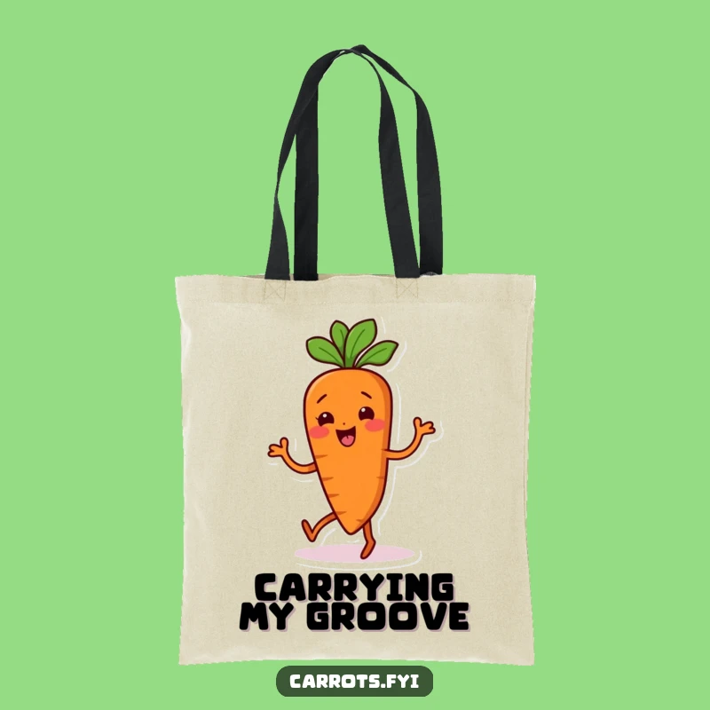 Funny Wiggling Carrot Dance Tote Bag: Carry Your Moves in Style, Perfect Funny Gift