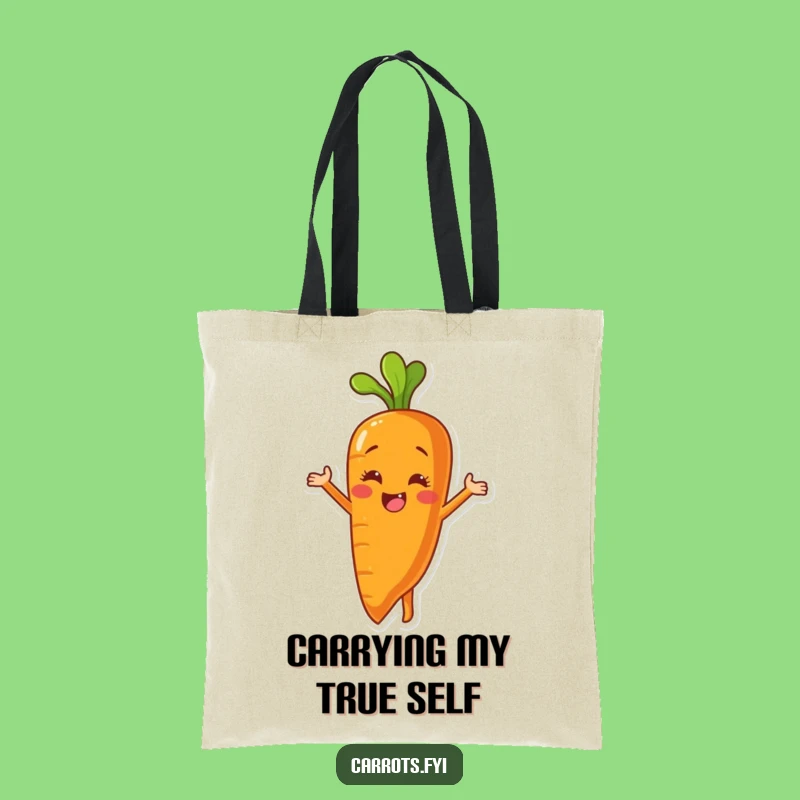 Funny Peeling Carrot Tote Bag: Carry Your Smile with This Hilarious Accessory