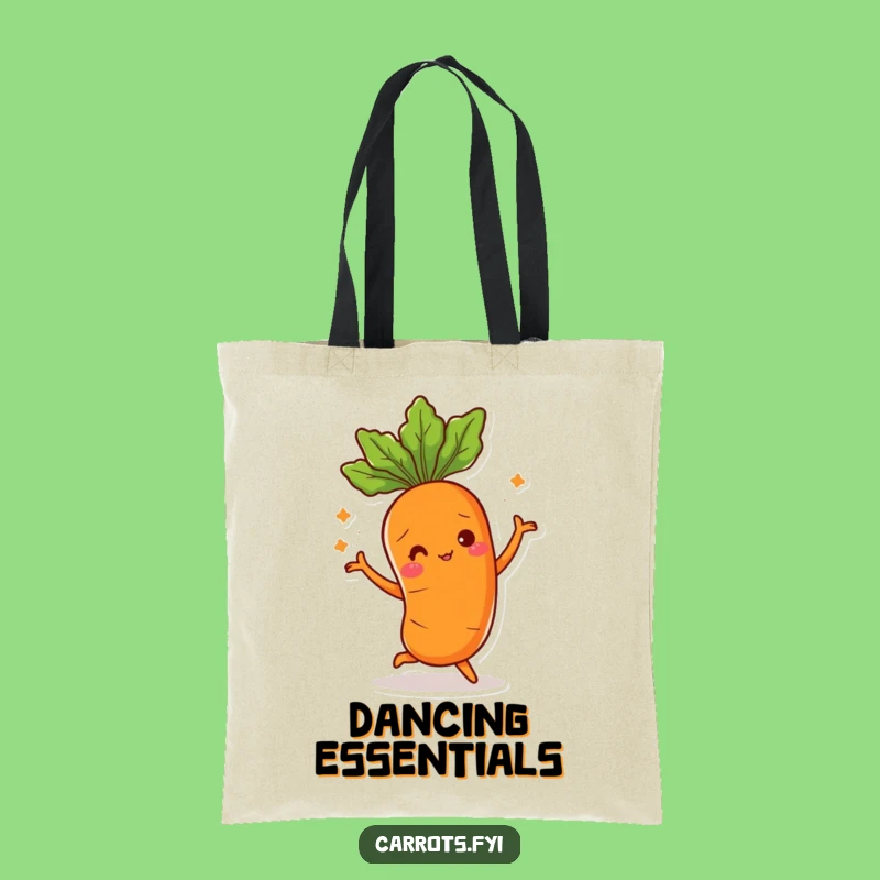 Funny Carrot Tote Bag: Carry Your Moves with This Dancing Funny Gift