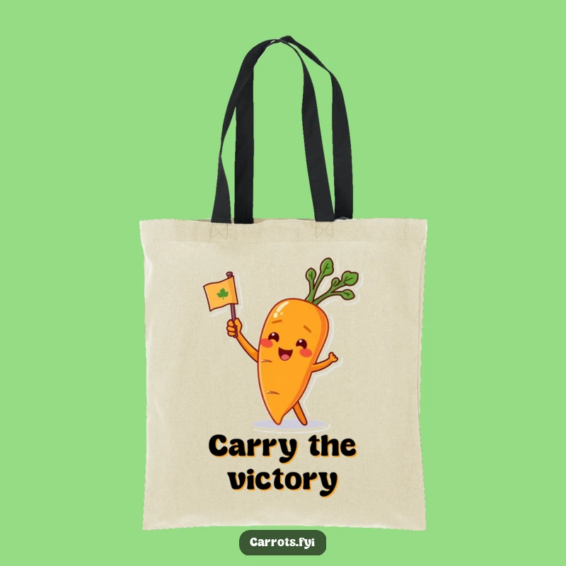 Funny Carrot Flag Tote Bag: Carry Your Enthusiasm Everywhere