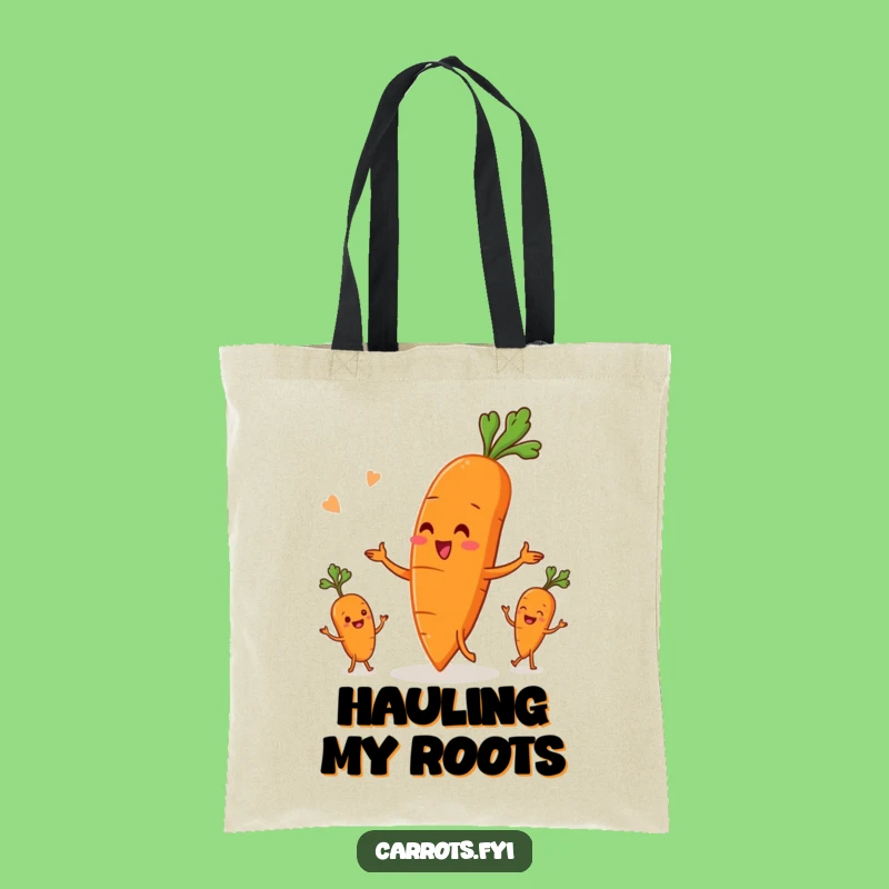 Funny Carrot Juggling Veggies Tote Bag - Chic & Humorous Root Vegetable Carryall