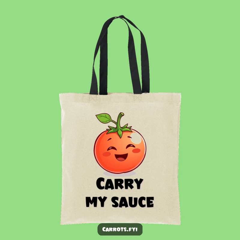 Funny Tomato Tote Bag: Cheerful Fruit Carry-All, Ideal Funny Gift