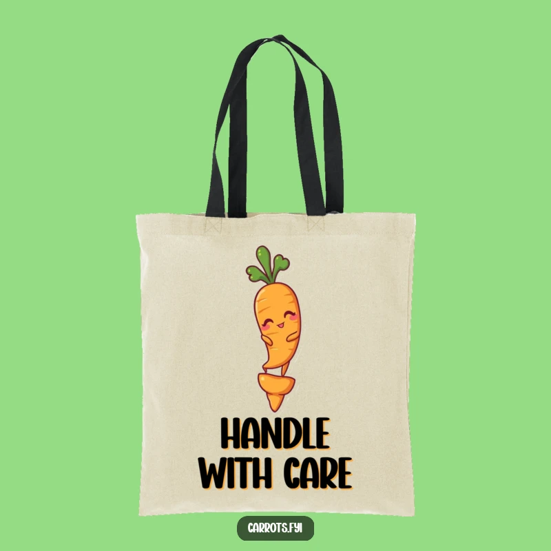 Funny Winking Carrot Tote Bag: Carry Your Confidence, Hilarious Veggie Art Gift